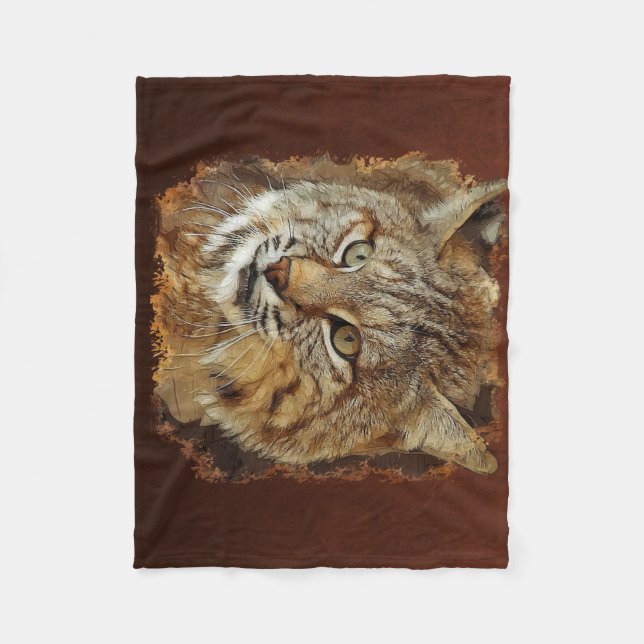 Bobcat-Fleece-Decke Fleecedecke (Vorderseite)