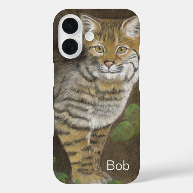 Bobcat iPhone 16 Hülle (Rückseite)