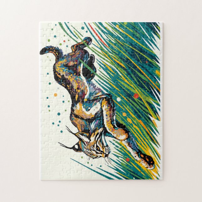 Bobcat Leaping Puzzle (Vertikal)