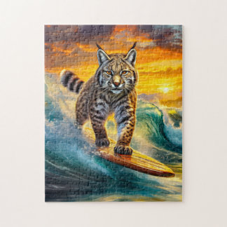 Bobcat Surfing Alaska Design von Rich AMeN Gill