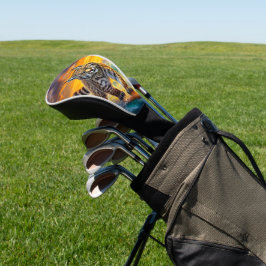Bobcat Surfing Alaska Design von Rich AMeN Gill Golf Headcover