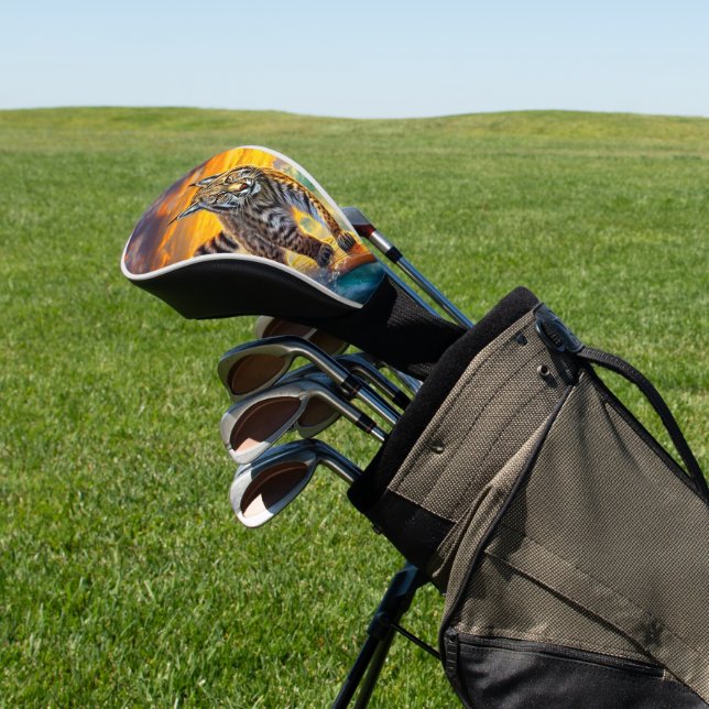 Bobcat Surfing Alaska Design von Rich AMeN Gill Golf Headcover (In SItu)