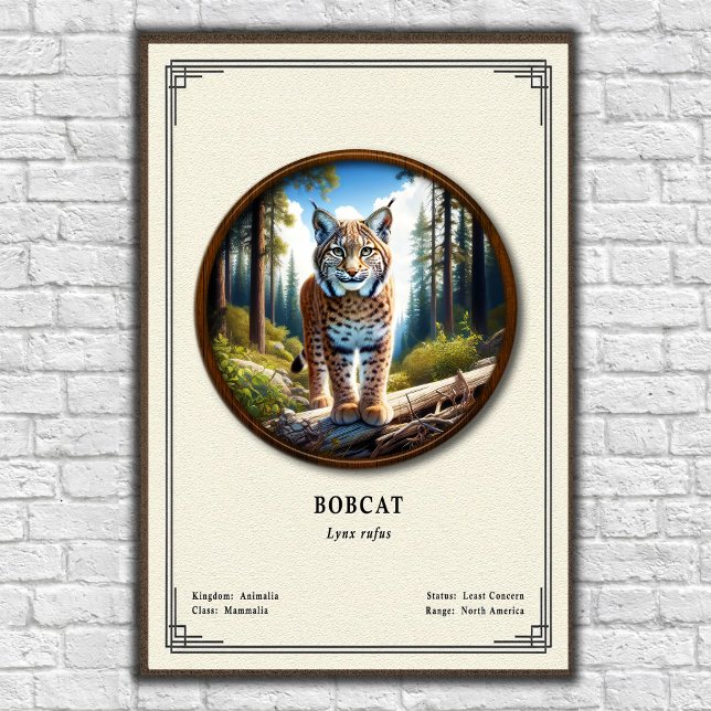 Bobcat Zoologie Serie Poster (Von Creator hochgeladen)