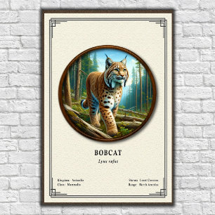 Bobcat Zoologie Serie Poster