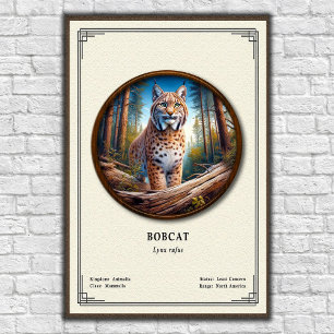 Bobcat Zoologie Serie Poster