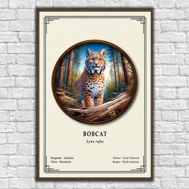 Bobcat Zoologie Serie Poster (Von Creator hochgeladen)