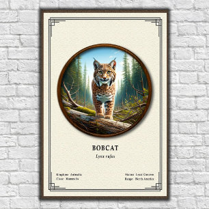 Bobcat Zoologie Serie Poster