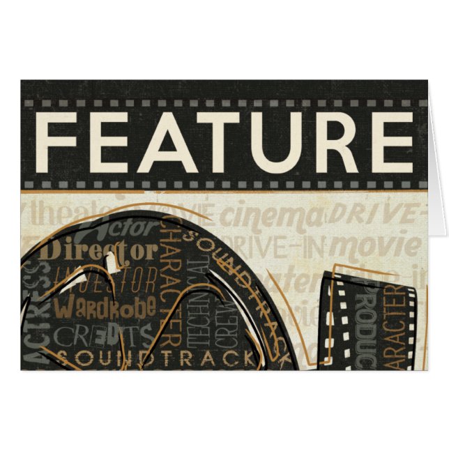 Bobine de film vintage (Devant horizontal)