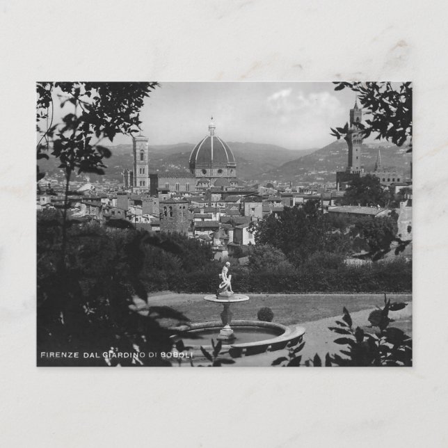 Boboli Gardens Florenz Italien Postkarte (Vorderseite)