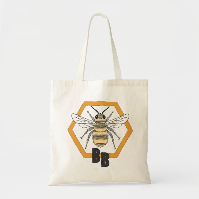 Bob's Bees Tote Bag Tragetasche (Vorne)