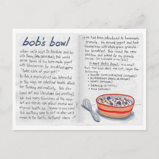 Bobs Postkarte für das Rezept (Vorderseite)