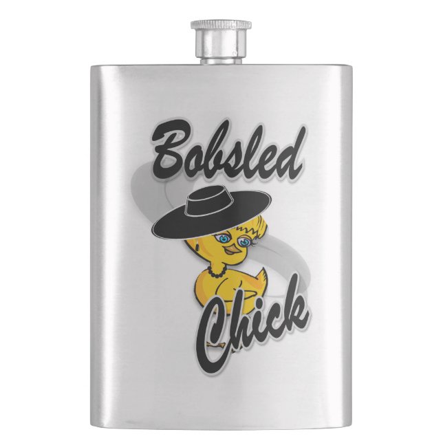 Bobsled Chick #4 Flachmann (Vorderseite)