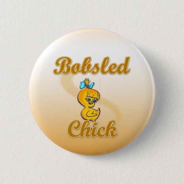 Bobsled Chick Button (Vorderseite)