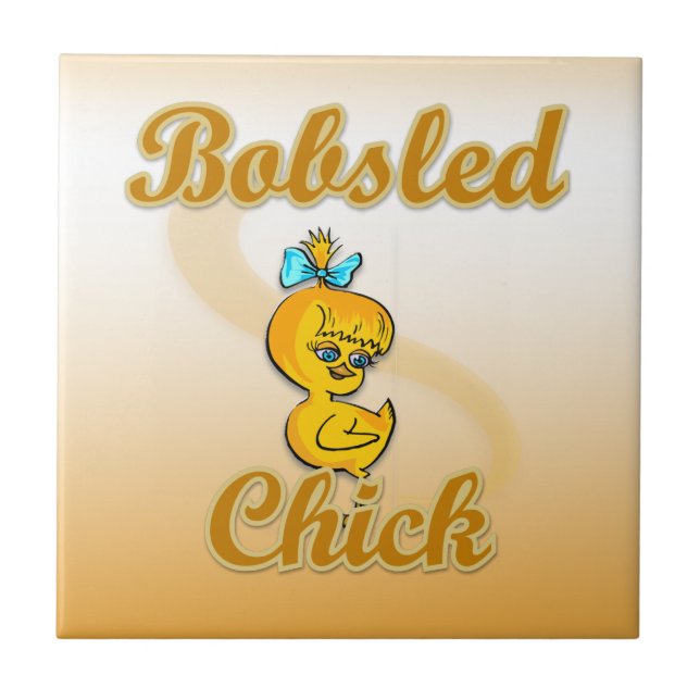 Bobsled Chick Fliese (Vorderseite)