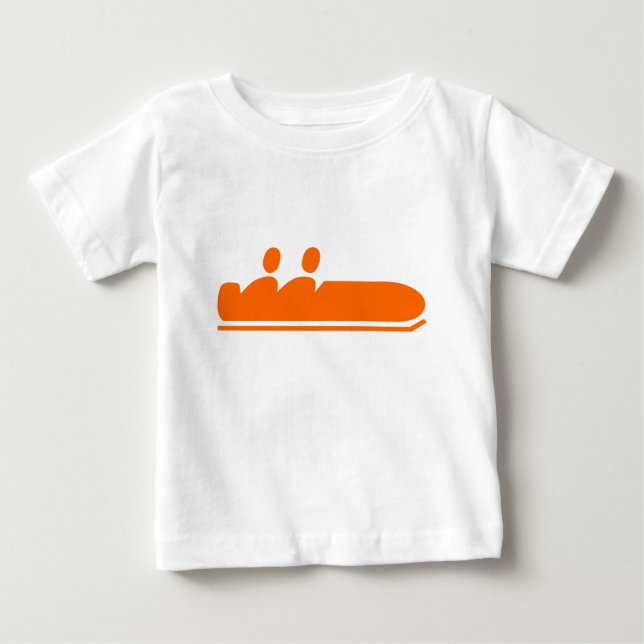 Bobsled - Orange Baby T-shirt (Vorderseite)