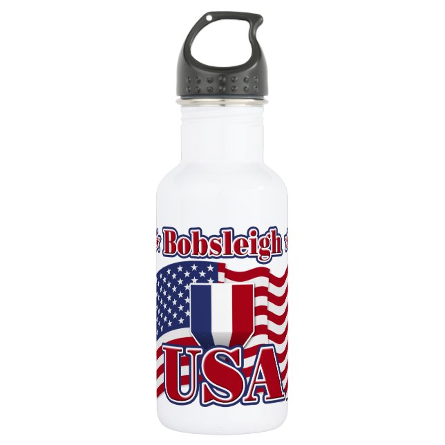 Bobsled USA Trinkflasche (Vorderseite)