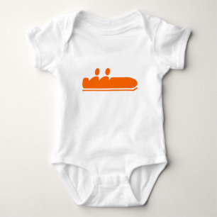 Bobsleigh - Orange Baby Strampler
