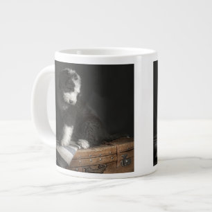 Bobtail Welpenportrait im Studio Jumbo-Tasse