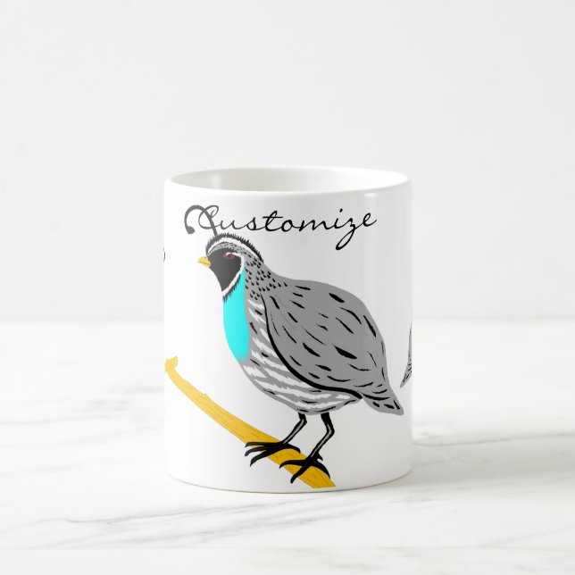 Bobwhite Blue-throated Quail Thunder_Cove Kaffeetasse (Mittel)