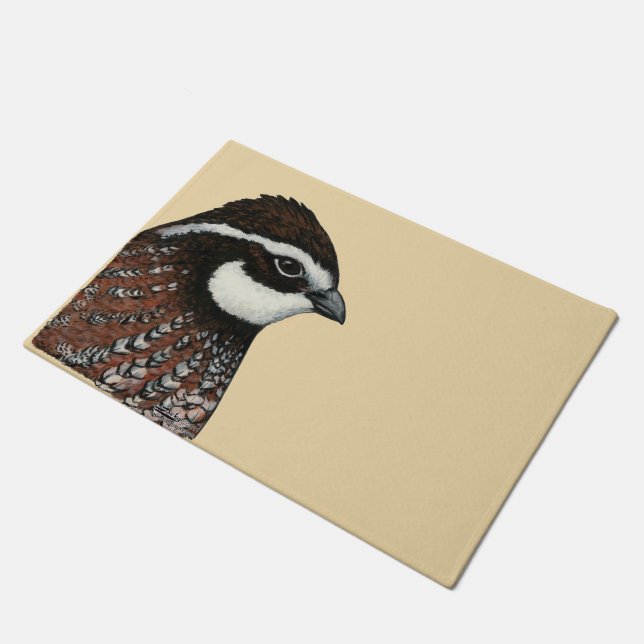 Bobwhite Quad Head Fußmatte (Schrägansicht)