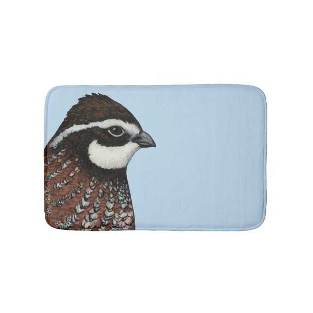 Bobwhite Quail Head Badematte (Vorderseite)