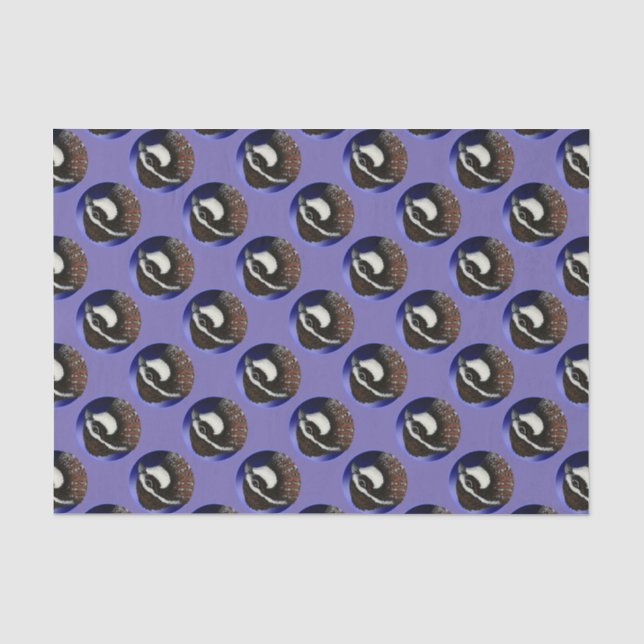 Bobwhite Quail Head Circle Seidenpapier (Vorderseite)
