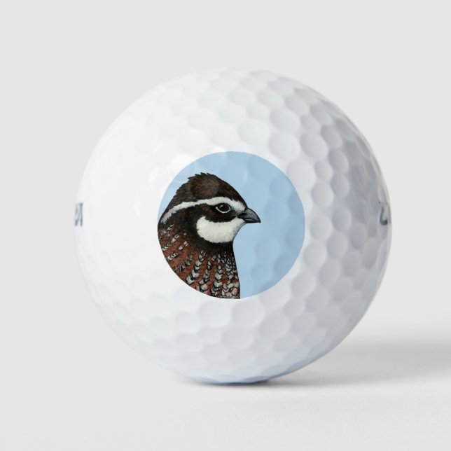 Bobwhite Quail Head Golfball (Vorderseite)