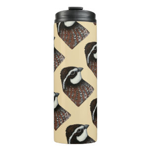 Bobwhite Quail Head Thermosbecher