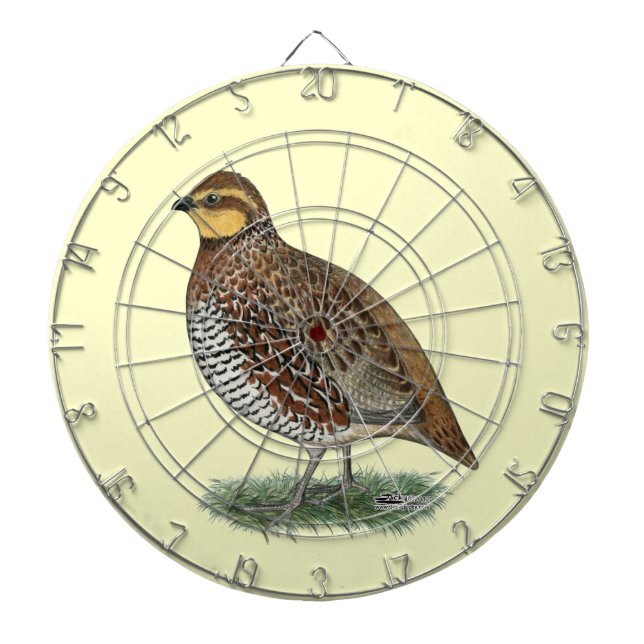 Bobwhite Quail Hen Dartscheibe (vorne)
