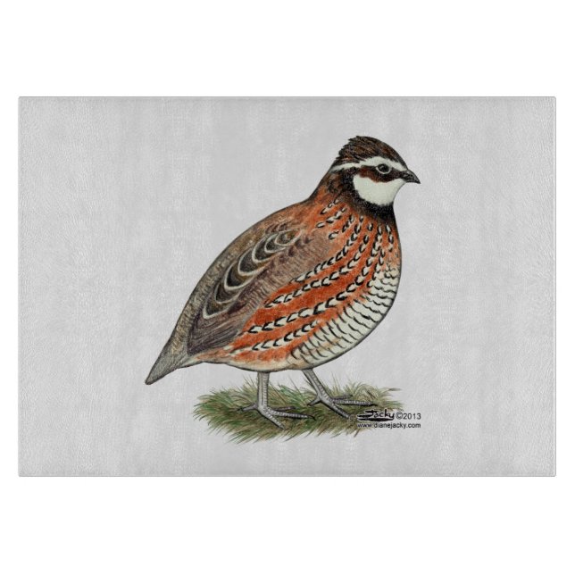 Bobwhite Quail Rooster Schneidebrett (Vorderseite)