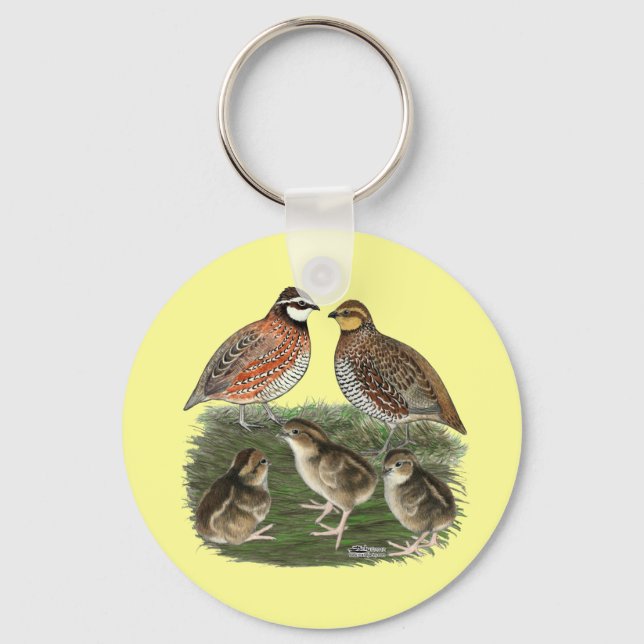Bobwhite Quail Schlüsselanhänger (Vorderseite)