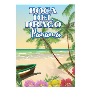 Boca del Drago Panama Beach poster voyage