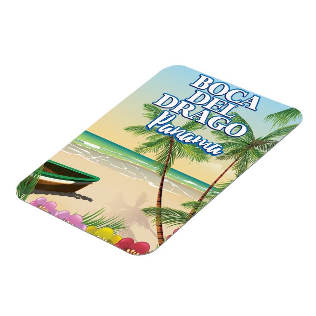 Boca del Drago Panama Beach Reiseplakat Magnet (Linke Seite)