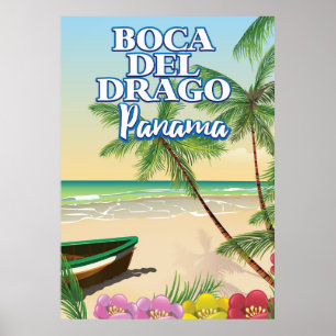 Boca del Drago Panama Strand Reiseplakat Poster