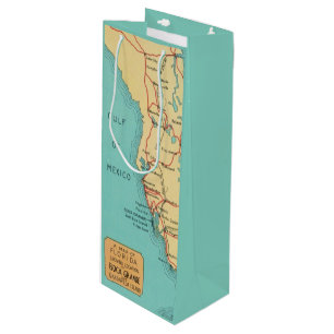 Boca Grande Useppa Island Karte Wein Geschenktüte Für Weinflaschen