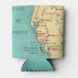 Boca Grande. Useppa Map Can Cooler Dosenkühler