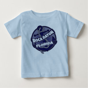 Boca Raton Florida Anker Wirbelsäule Babyummeroutf Baby T-shirt