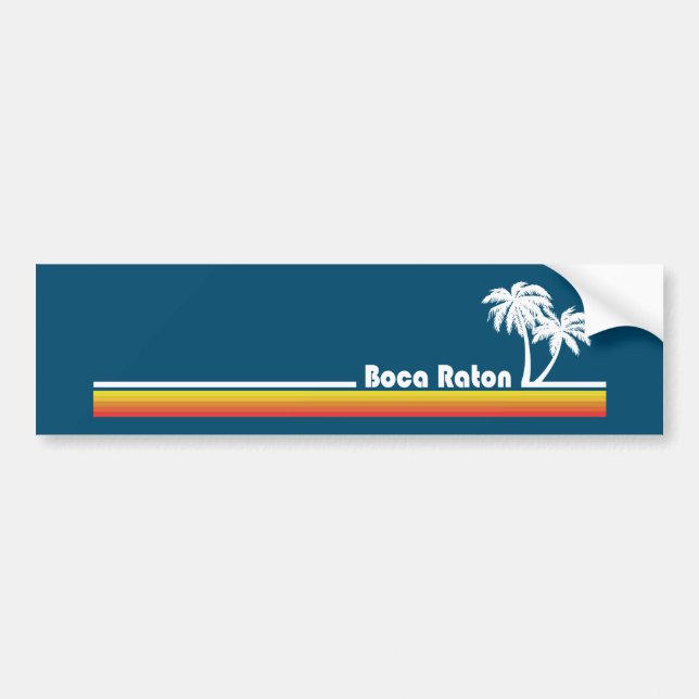 Boca Raton Florida Autoaufkleber (Vorne)