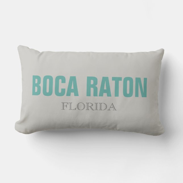 Boca Raton Florida Beach Throw Kissen (Vorderseite)
