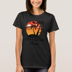 Boca Raton Florida Ferien Beach Tropical Familie T-Shirt