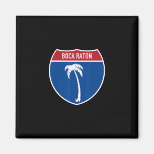 Boca Raton Florida Fl Interstate Highway Urlaub Magnet
