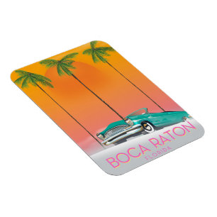 Boca Raton Florida Reiseplakat. Magnet