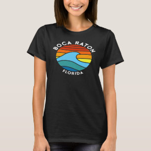 Boca Raton Florida Retro Wave Premium T-Shirt