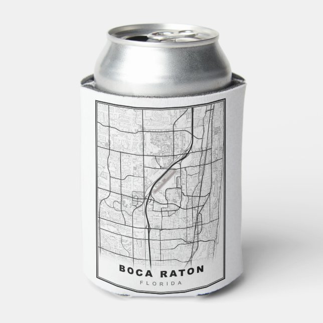 Boca Raton Map Dosenkühler (Kanne Vorderseite)