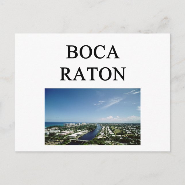 Boca-Raton Postkarte (Vorderseite)