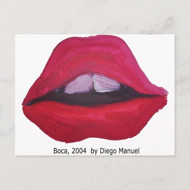 Boca von Diego Manuel Postkarte (Vorderseite)