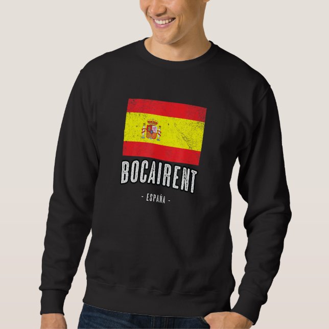Bocairent Spain Flag Stadt Bandera Ropa Sweatshirt (Vorderseite)