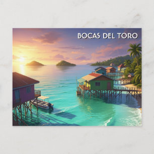 Bocas Del Toro Panama Reise Postkarte