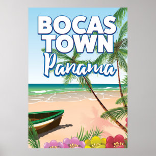 Bocas Town Panama Beach Reiseplakat Poster