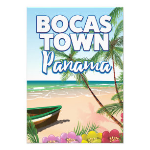Bocas Town Panama Strand Reiseplakat Fotodruck